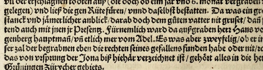 An illustration from Gemeiner loblicher Eydgnoschafft Stetten, Landen vnd Völckeren Chronick wirdiger Thaaten Beschreybung : hieriñ wirt auch die Gelegenheit der gantzen Europe : item ein kurtzuer griffne Chronica Germanie oder Teütschlands : in sonders aber ein fleyssige histori vnd ordenliche Beschreybung Gallie oder Franckrychs fürgestellt : darauff deñ obgedachte der Eydgnoschafft Beschreybung volget ..., 1548, leaf 454