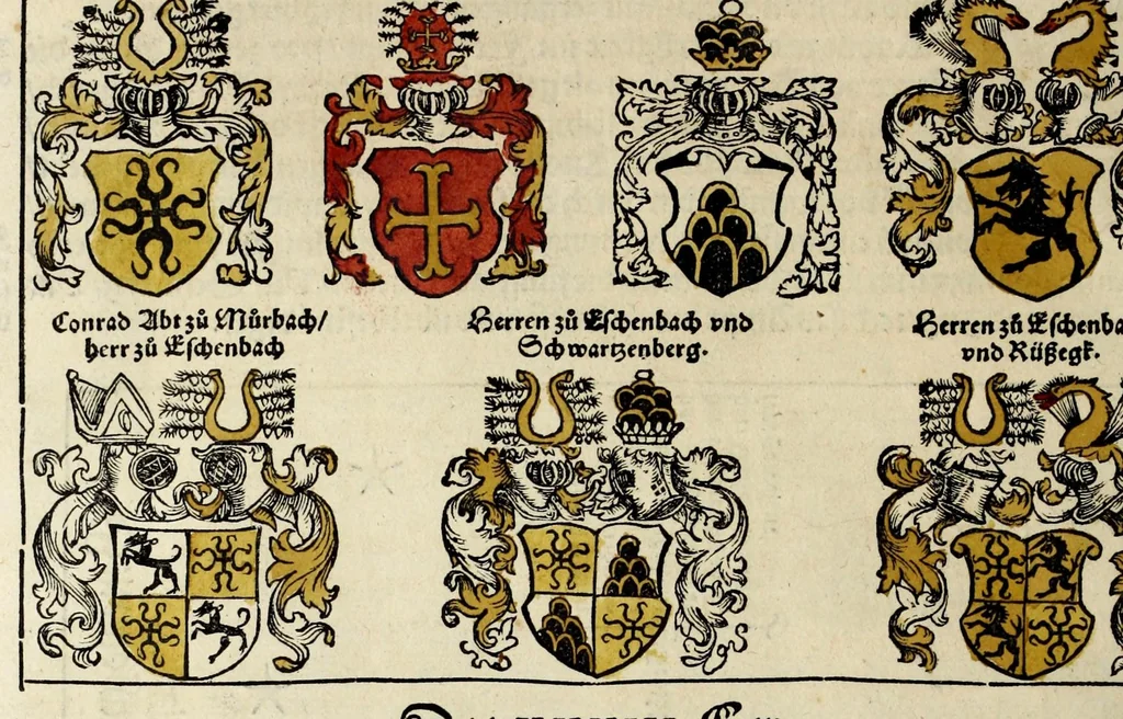 An illustration from Gemeiner loblicher Eydgnoschafft Stetten, Landen vnd Völckeren Chronick wirdiger Thaaten Beschreybung : hieriñ wirt auch die Gelegenheit der gantzen Europe : item ein kurtzuer griffne Chronica Germanie oder Teütschlands : in sonders aber ein fleyssige histori vnd ordenliche Beschreybung Gallie oder Franckrychs fürgestellt : darauff deñ obgedachte der Eydgnoschafft Beschreybung volget ..., 1548, leaf 546