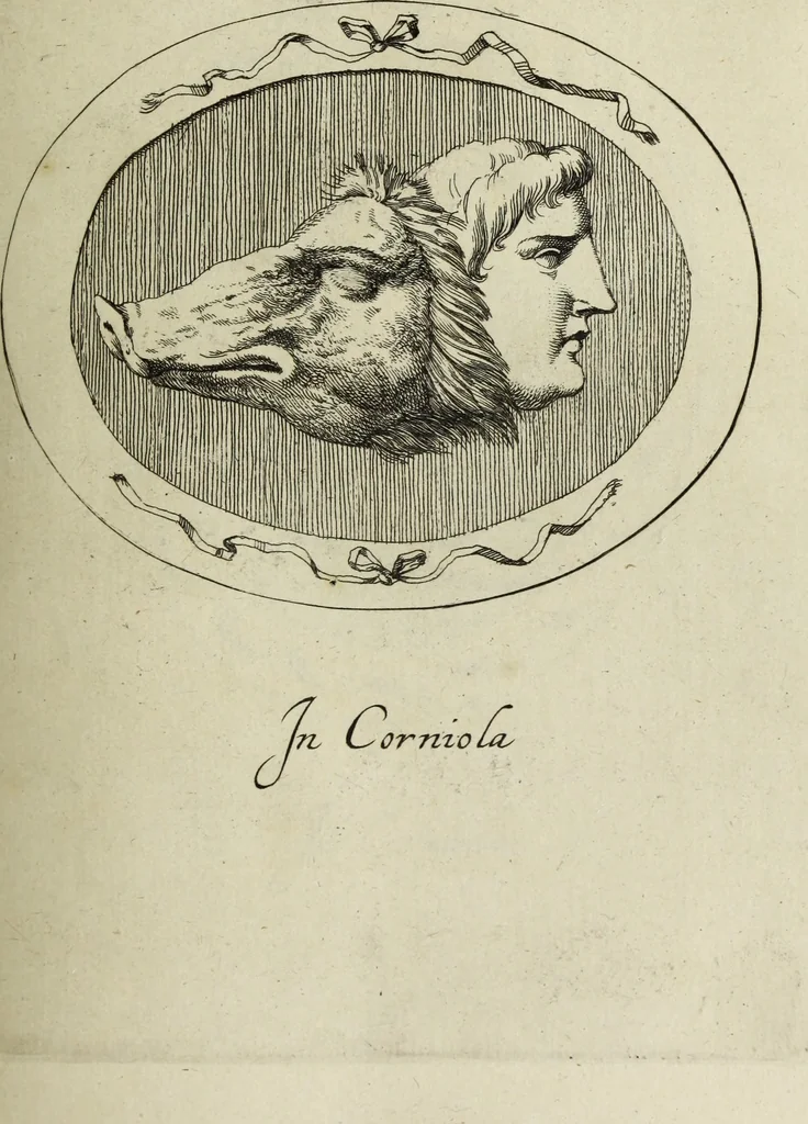 An illustration from Gemmae et sculpturae antiquae, 1694, leaf 158