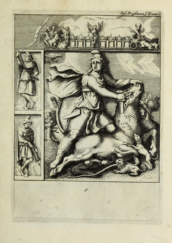An illustration from Gemmae et sculpturae antiquae, 1694, leaf 16