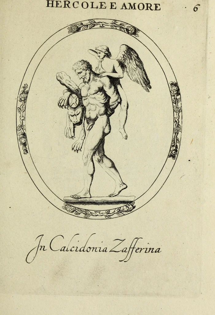 An illustration from Gemmae et sculpturae antiquae, 1694, leaf 654