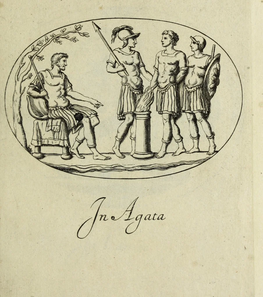 An illustration from Gemmae et sculpturae antiquae, 1694, leaf 688