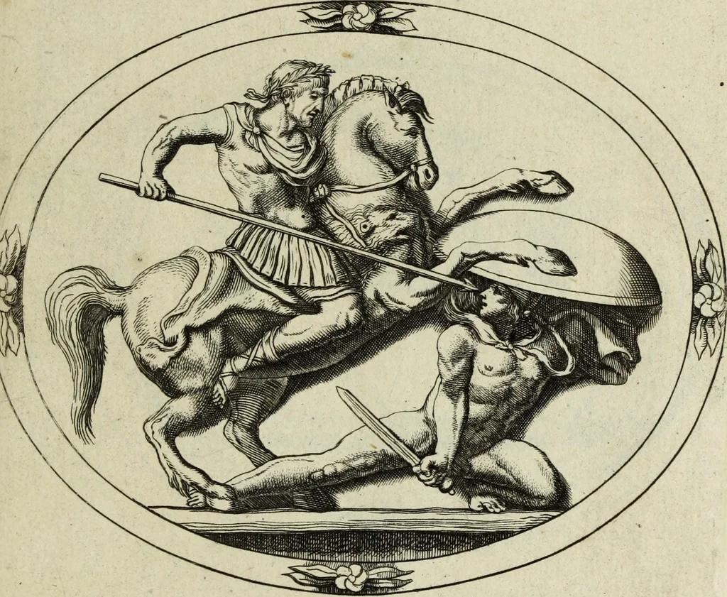 An illustration from Gemmae et sculpturae antiquae, 1694, leaf 690
