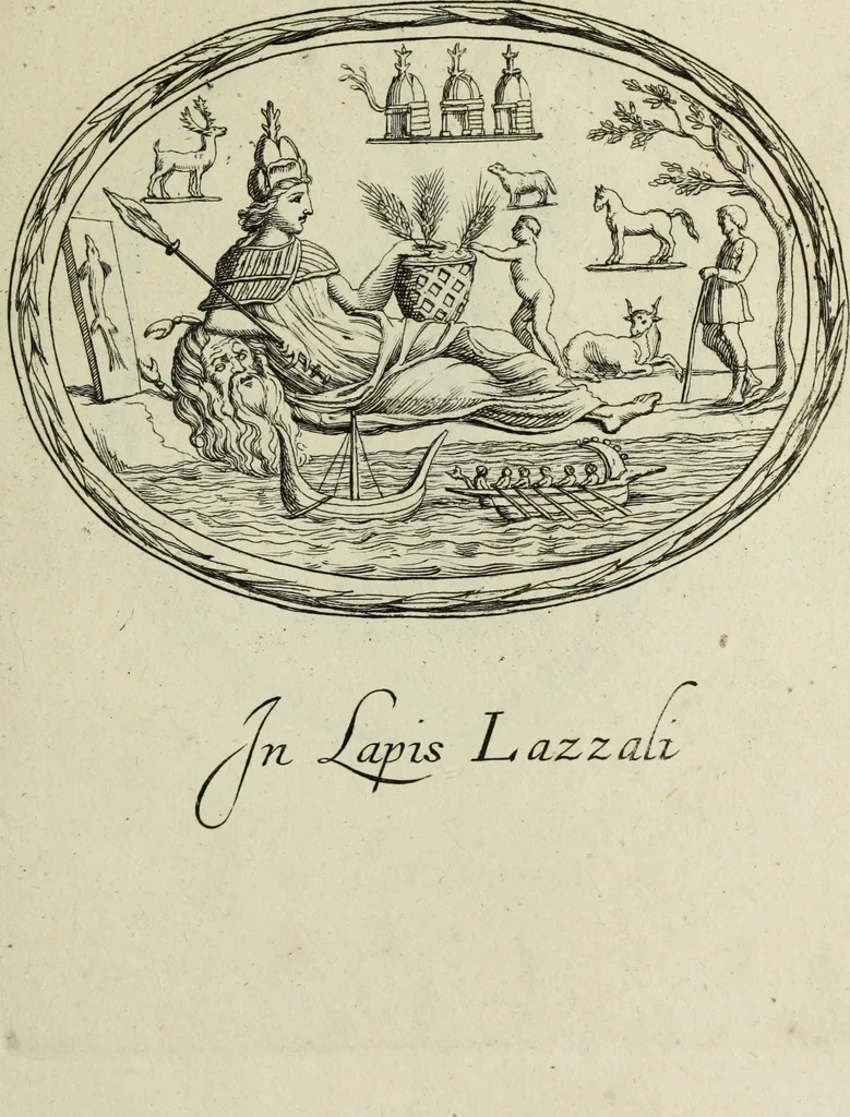 An illustration from Gemmae et sculpturae antiquae, 1694, leaf 702