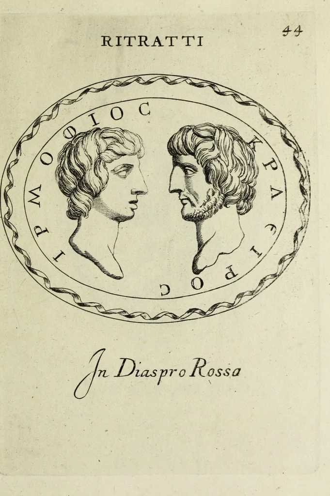An illustration from Gemmae et sculpturae antiquae, 1694, leaf 730