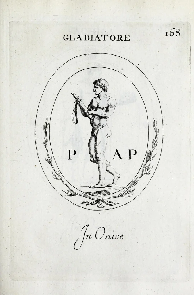 An illustration from Gemmae et sculpturae antiquae depictae ab Leonardo Augustino Senensi : addita earum enarratione, 1685, leaf 475