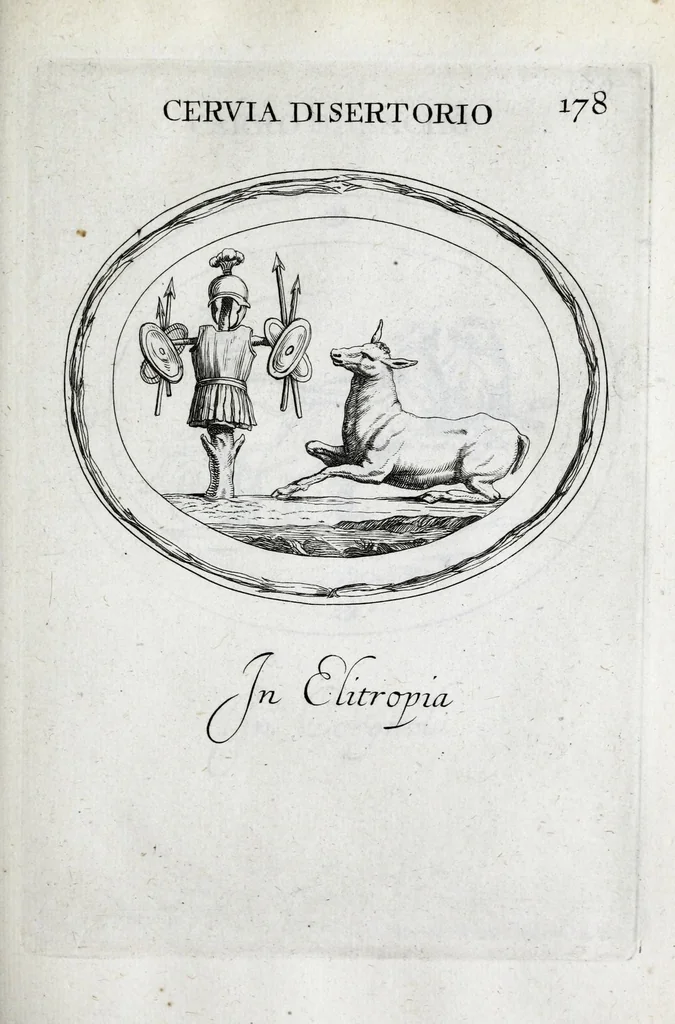 An illustration from Gemmae et sculpturae antiquae depictae ab Leonardo Augustino Senensi : addita earum enarratione, 1685, leaf 497