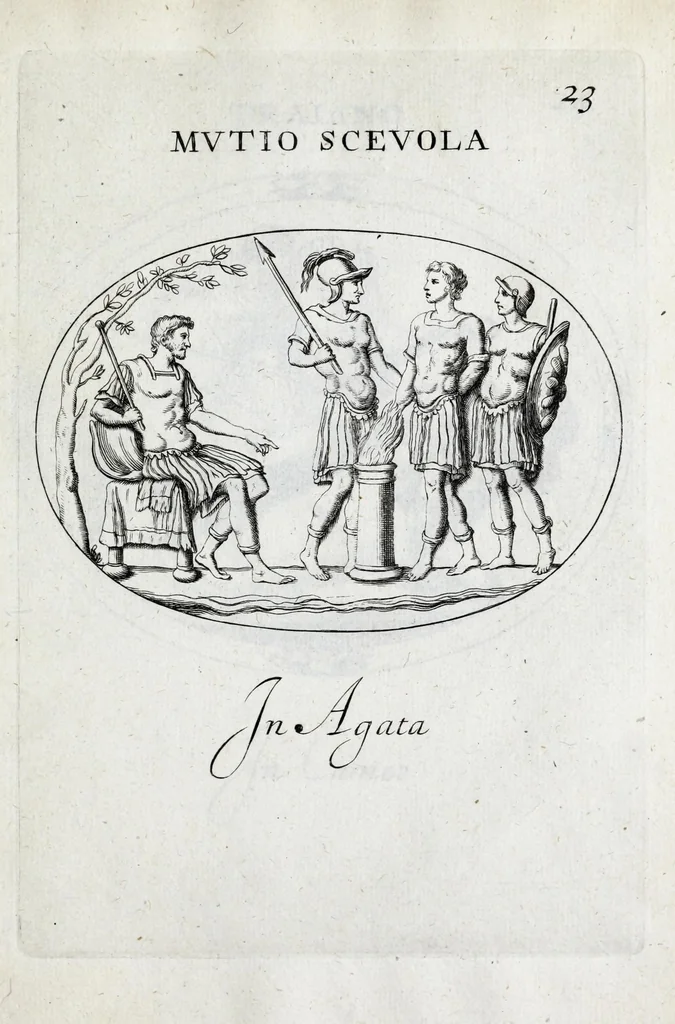 An illustration from Gemmae et sculpturae antiquae depictae ab Leonardo Augustino Senensi : addita earum enarratione, 1685, leaf 703