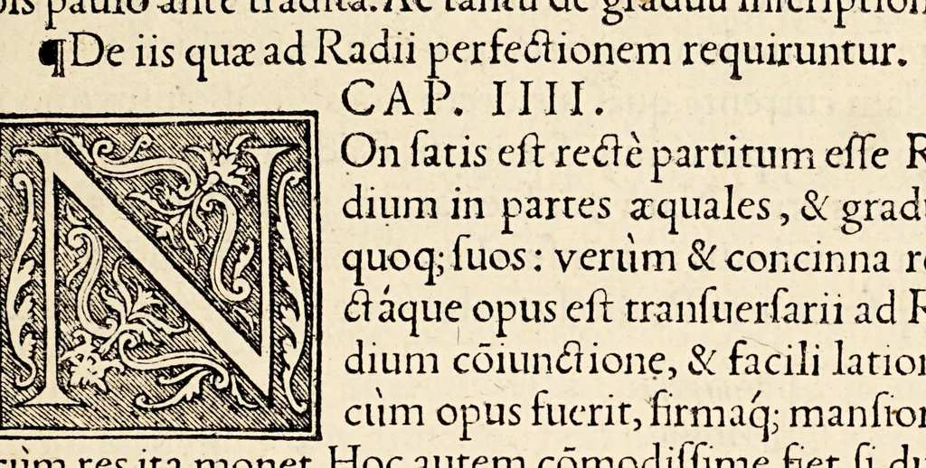An illustration from Gemmae Frisii medici et mathematici De radio astronomico & geometrico liber. : in quo multa quae ad geographia[m], opticam, geometriam & astronomiam vtiliss. sunt, demonstrantur. Illustriss[imi] comiti de Feria dicatus, 1545, leaf 31