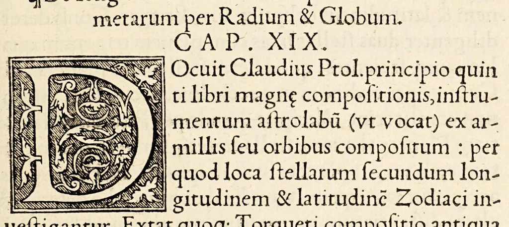 An illustration from Gemmae Frisii medici et mathematici De radio astronomico & geometrico liber. : in quo multa quae ad geographia[m], opticam, geometriam & astronomiam vtiliss. sunt, demonstrantur. Illustriss[imi] comiti de Feria dicatus, 1545, leaf 71