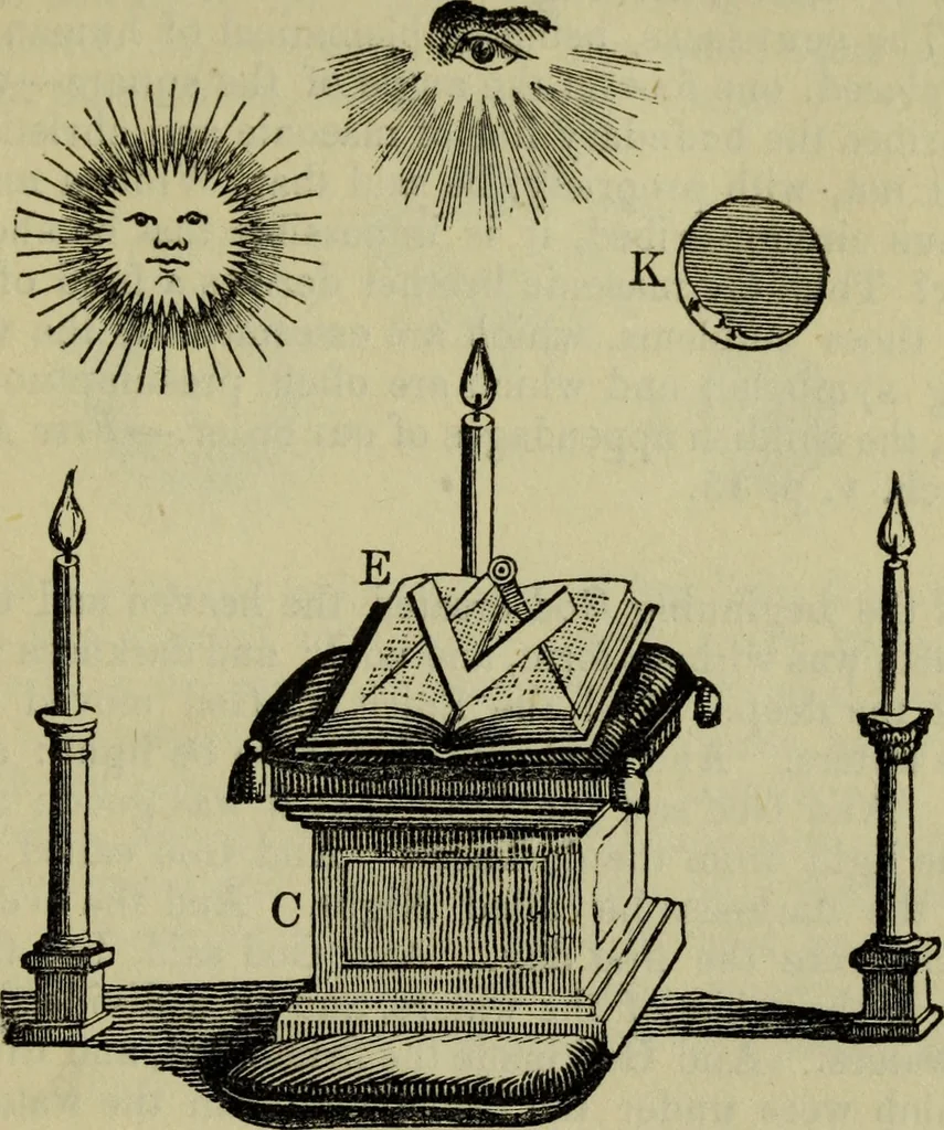 An illustration from The gems of masonry : emblematic and descriptive, 1859, leaf 14