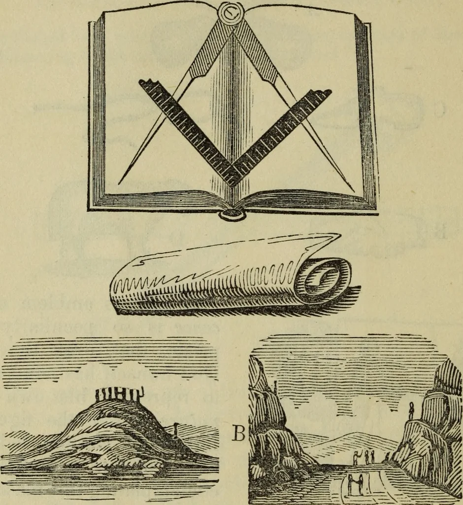 An illustration from The gems of masonry : emblematic and descriptive, 1859, leaf 19