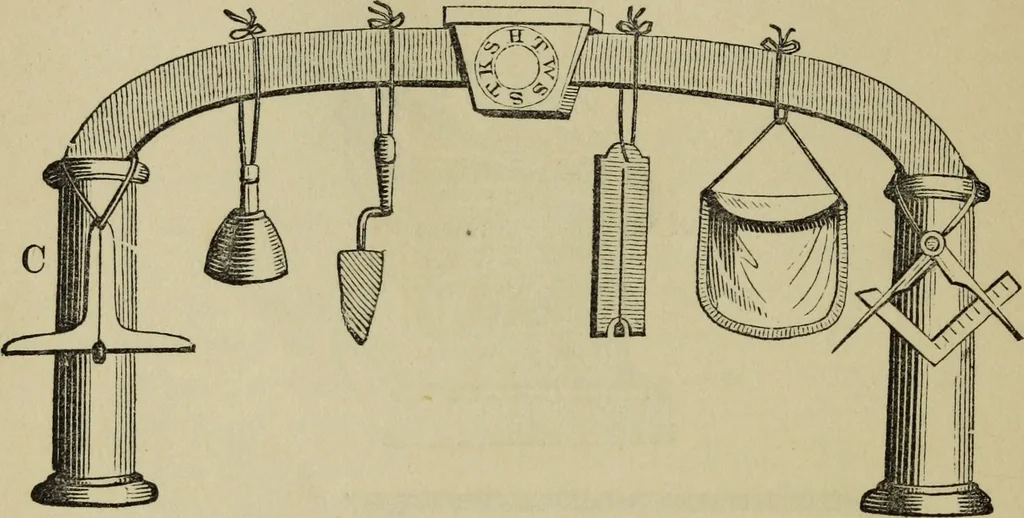 An illustration from The gems of masonry : emblematic and descriptive, 1859, leaf 57