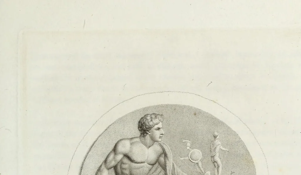 An illustration from Gems, selected from the antique, with illustrations, 1804, leaf 104
