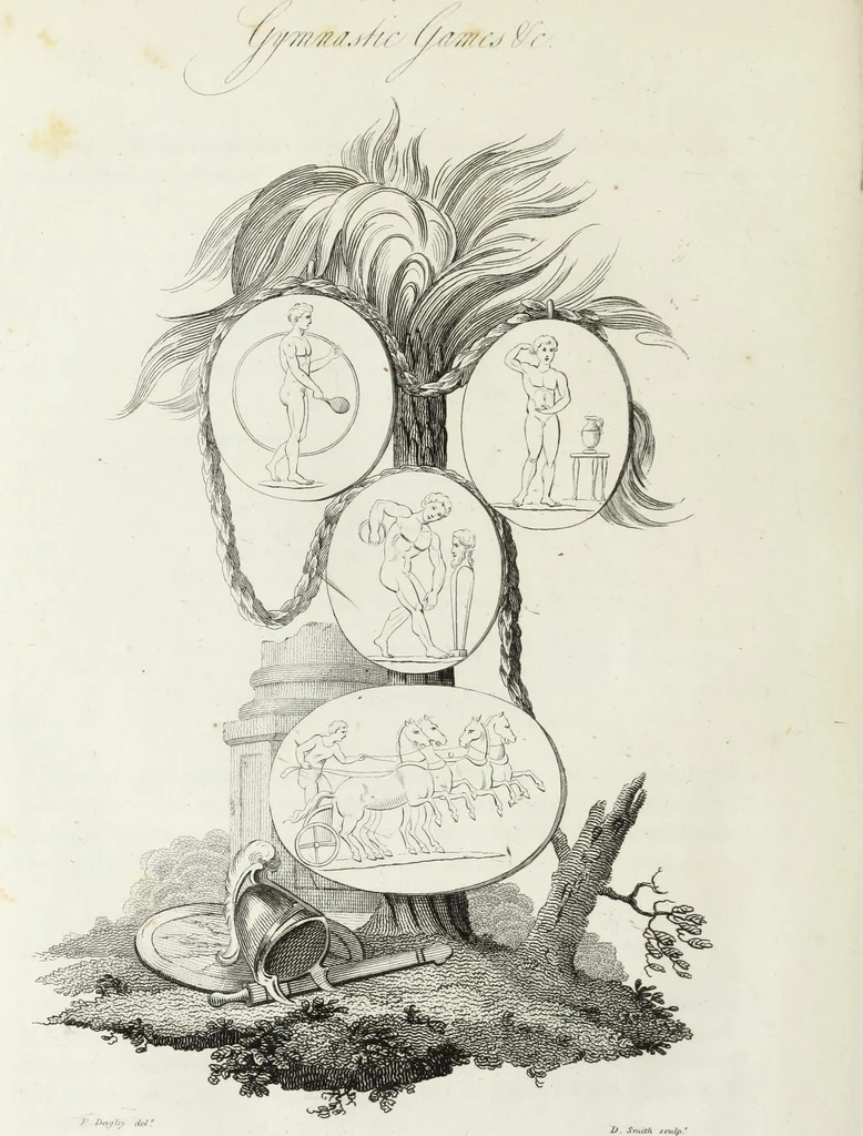 An illustration from Gems, selected from the antique, with illustrations, 1804, leaf 137