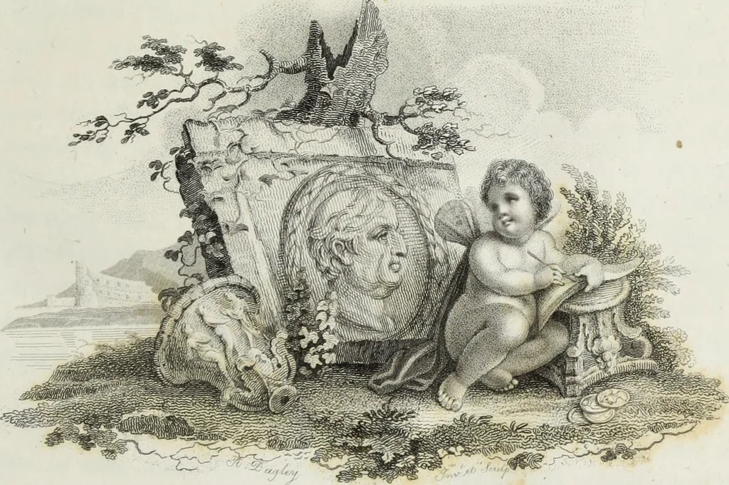 An illustration from Gems, selected from the antique, with illustrations, 1804, leaf 14