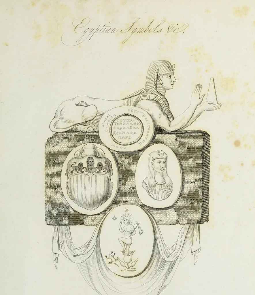 An illustration from Gems, selected from the antique, with illustrations, 1804, leaf 146