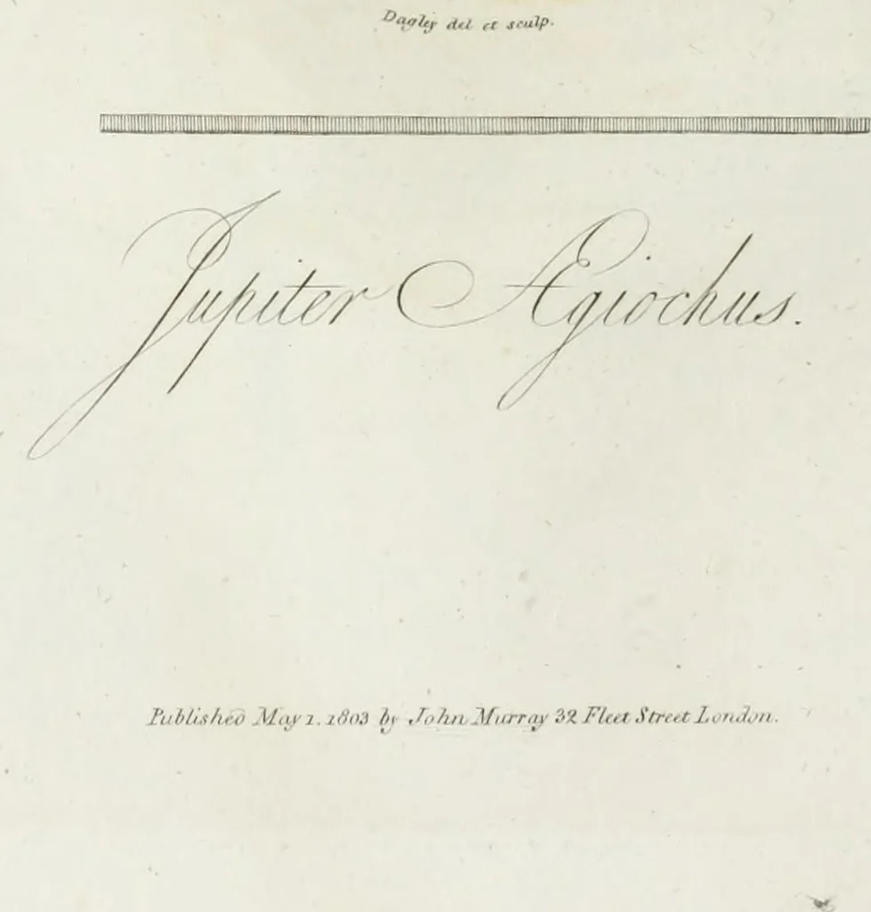 An illustration from Gems, selected from the antique, with illustrations, 1804, leaf 51