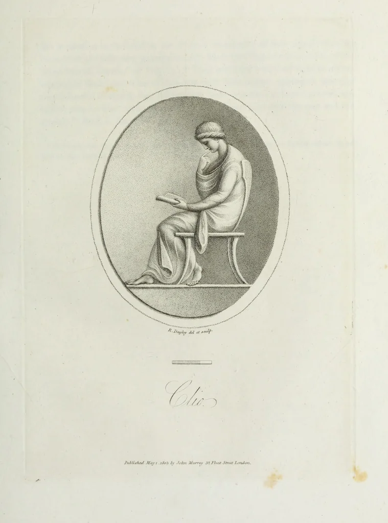 An illustration from Gems, selected from the antique, with illustrations, 1804, leaf 56