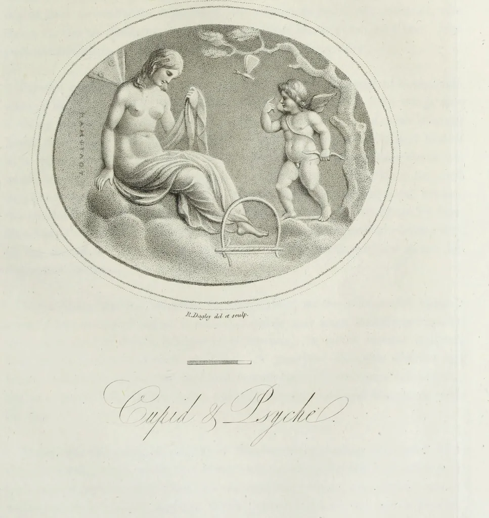 An illustration from Gems, selected from the antique, with illustrations, 1804, leaf 60