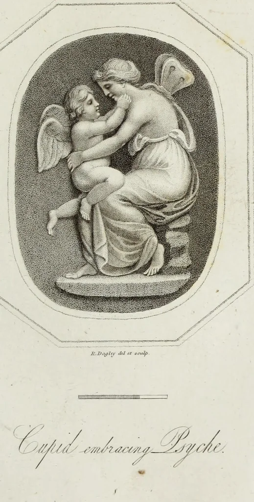 An illustration from Gems, selected from the antique, with illustrations, 1804, leaf 74