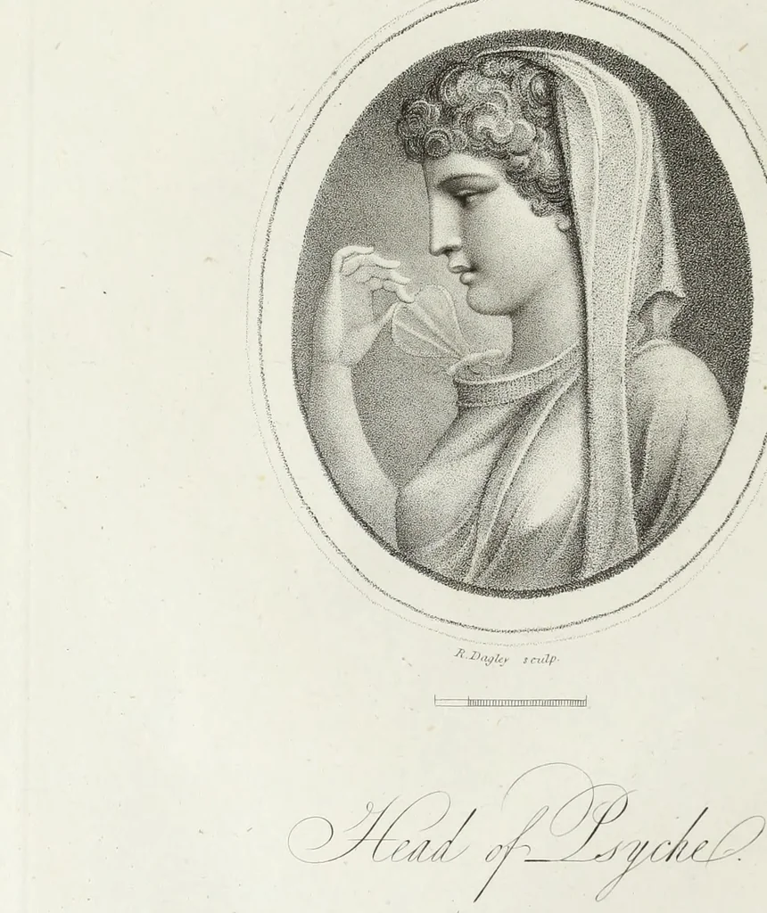 An illustration from Gems, selected from the antique, with illustrations, 1804, leaf 77