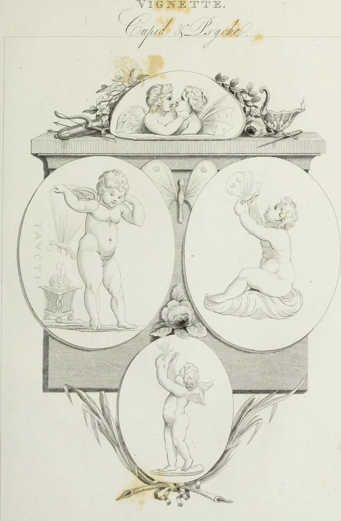 An illustration from Gems, selected from the antique, with illustrations, 1804, leaf 80