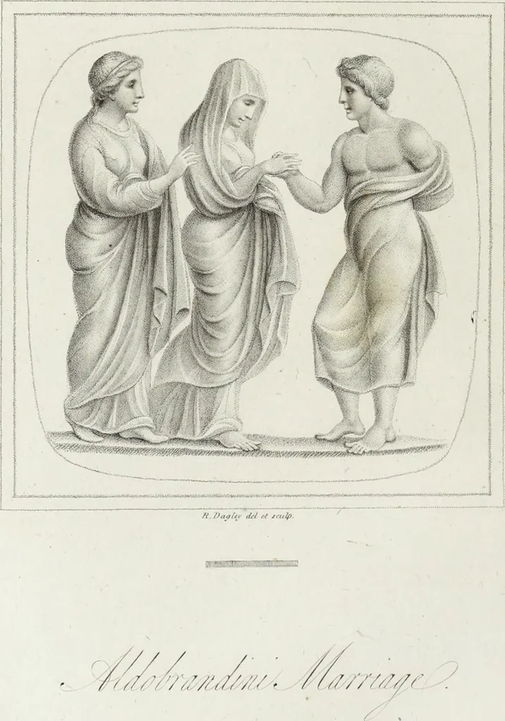 An illustration from Gems, selected from the antique, with illustrations, 1804, leaf 83
