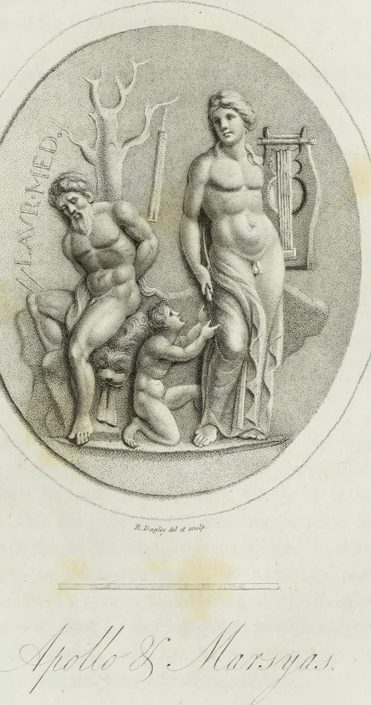 An illustration from Gems, selected from the antique, with illustrations, 1804, leaf 96
