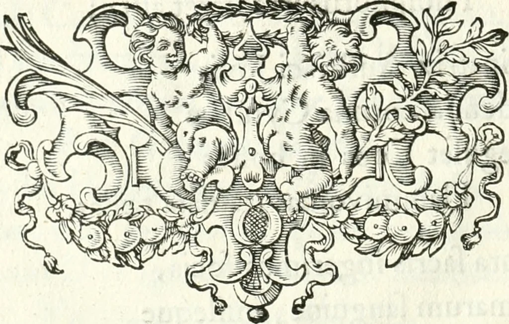 An illustration from Genealogia serenissimae domus Austriacae : a Philippo Primo, Rege Hispaniarum, altero Austriacae magnitudinis fundatore, ad Augustissimos Caesares Leopoldum et Margaretham deducta : et eisdem Augustissimis, dum felici et toto orbe desiderato hymenaeo jungerentur, submississime dedicata ab Archiducali Collegio Graecensi Societatis Jesu, 1666, leaf 31