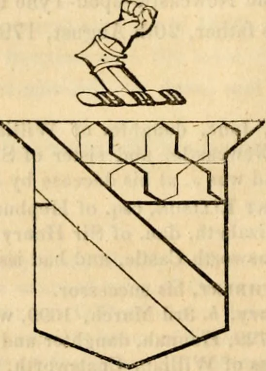 An illustration from A genealogical and heraldic history of the landed gentry ; or, Commoners of Great Britain and Ireland enjoying territorial possessions or high official rank : but uninvested with heritable honours, 1837, leaf 104