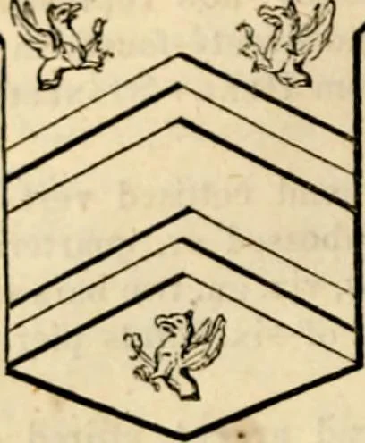 An illustration from A genealogical and heraldic history of the landed gentry ; or, Commoners of Great Britain and Ireland enjoying territorial possessions or high official rank : but uninvested with heritable honours, 1837, leaf 124