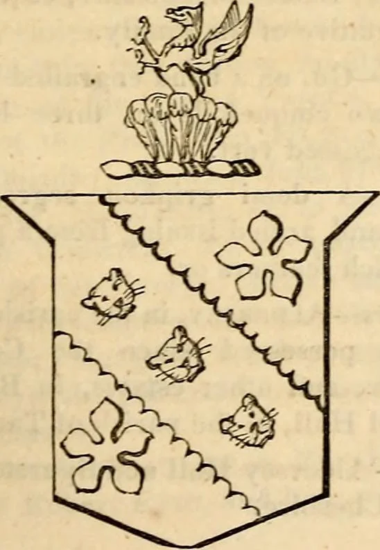 An illustration from A genealogical and heraldic history of the landed gentry ; or, Commoners of Great Britain and Ireland enjoying territorial possessions or high official rank : but uninvested with heritable honours, 1837, leaf 125