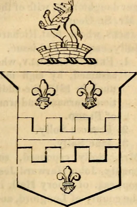 An illustration from A genealogical and heraldic history of the landed gentry ; or, Commoners of Great Britain and Ireland enjoying territorial possessions or high official rank : but uninvested with heritable honours, 1837, leaf 147