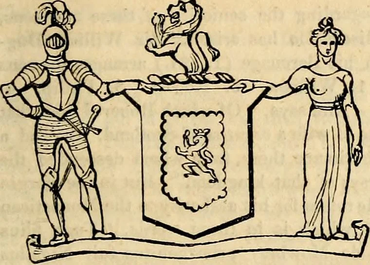 An illustration from A genealogical and heraldic history of the landed gentry ; or, Commoners of Great Britain and Ireland enjoying territorial possessions or high official rank : but uninvested with heritable honours, 1837, leaf 151