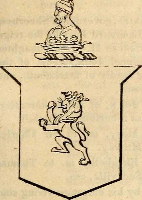 An illustration from A genealogical and heraldic history of the landed gentry ; or, Commoners of Great Britain and Ireland enjoying territorial possessions or high official rank : but uninvested with heritable honours, 1837, leaf 159
