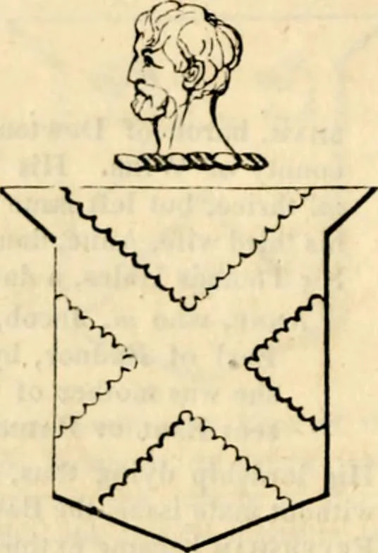 An illustration from A genealogical and heraldic history of the landed gentry ; or, Commoners of Great Britain and Ireland enjoying territorial possessions or high official rank : but uninvested with heritable honours, 1837, leaf 178