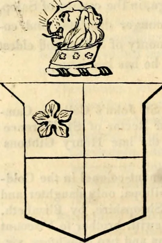 An illustration from A genealogical and heraldic history of the landed gentry ; or, Commoners of Great Britain and Ireland enjoying territorial possessions or high official rank : but uninvested with heritable honours, 1837, leaf 182