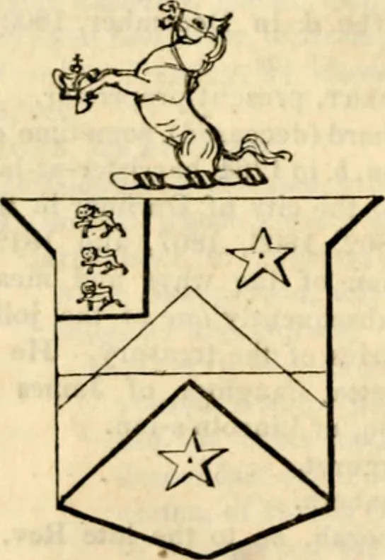 An illustration from A genealogical and heraldic history of the landed gentry ; or, Commoners of Great Britain and Ireland enjoying territorial possessions or high official rank : but uninvested with heritable honours, 1837, leaf 200