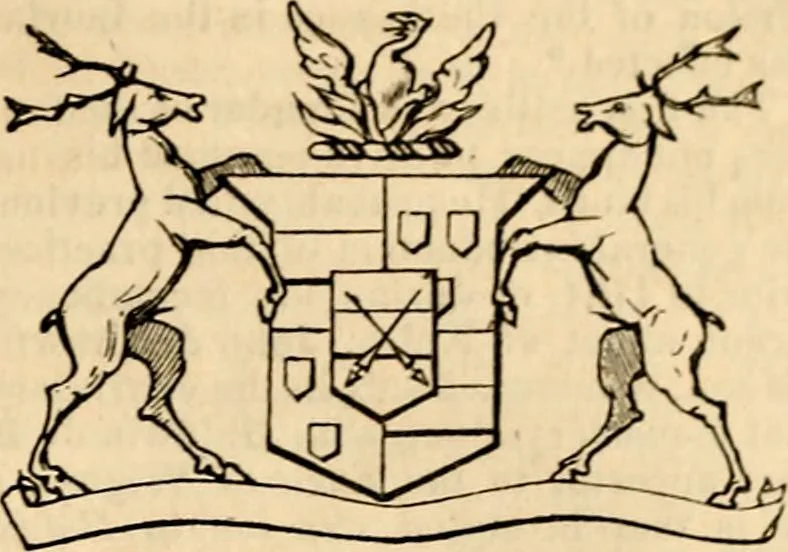 An illustration from A genealogical and heraldic history of the landed gentry ; or, Commoners of Great Britain and Ireland enjoying territorial possessions or high official rank : but uninvested with heritable honours, 1837, leaf 21
