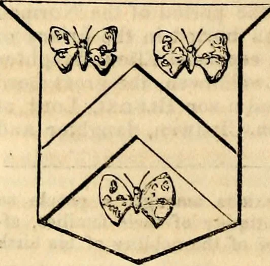 An illustration from A genealogical and heraldic history of the landed gentry ; or, Commoners of Great Britain and Ireland enjoying territorial possessions or high official rank : but uninvested with heritable honours, 1837, leaf 248