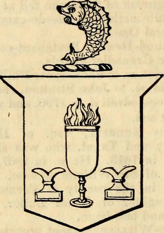 An illustration from A genealogical and heraldic history of the landed gentry ; or, Commoners of Great Britain and Ireland enjoying territorial possessions or high official rank : but uninvested with heritable honours, 1837, leaf 254