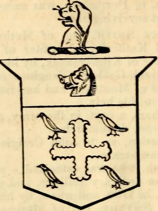 An illustration from A genealogical and heraldic history of the landed gentry ; or, Commoners of Great Britain and Ireland enjoying territorial possessions or high official rank : but uninvested with heritable honours, 1837, leaf 256