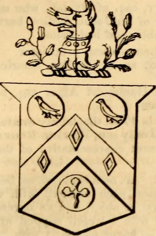 An illustration from A genealogical and heraldic history of the landed gentry ; or, Commoners of Great Britain and Ireland enjoying territorial possessions or high official rank : but uninvested with heritable honours, 1837, leaf 257