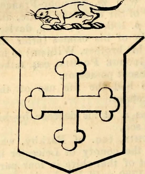 An illustration from A genealogical and heraldic history of the landed gentry ; or, Commoners of Great Britain and Ireland enjoying territorial possessions or high official rank : but uninvested with heritable honours, 1837, leaf 262