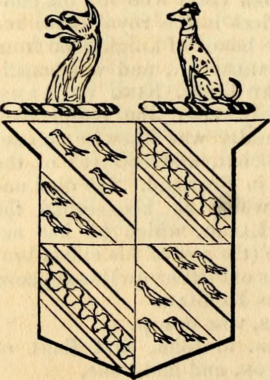 An illustration from A genealogical and heraldic history of the landed gentry ; or, Commoners of Great Britain and Ireland enjoying territorial possessions or high official rank : but uninvested with heritable honours, 1837, leaf 314