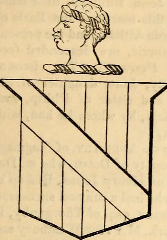 An illustration from A genealogical and heraldic history of the landed gentry ; or, Commoners of Great Britain and Ireland enjoying territorial possessions or high official rank : but uninvested with heritable honours, 1837, leaf 33