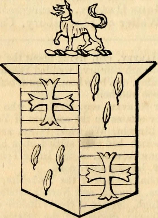 An illustration from A genealogical and heraldic history of the landed gentry ; or, Commoners of Great Britain and Ireland enjoying territorial possessions or high official rank : but uninvested with heritable honours, 1837, leaf 344