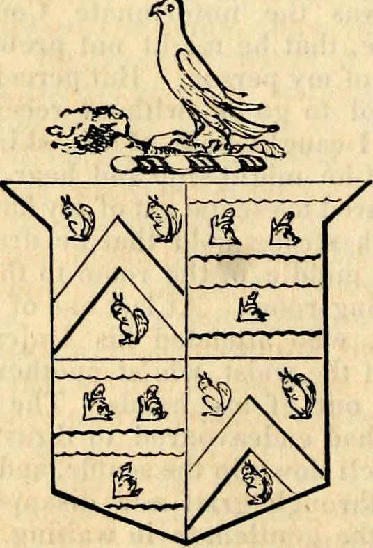 An illustration from A genealogical and heraldic history of the landed gentry ; or, Commoners of Great Britain and Ireland enjoying territorial possessions or high official rank : but uninvested with heritable honours, 1837, leaf 358