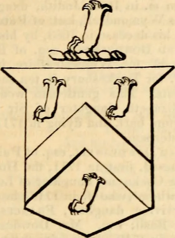 An illustration from A genealogical and heraldic history of the landed gentry ; or, Commoners of Great Britain and Ireland enjoying territorial possessions or high official rank : but uninvested with heritable honours, 1837, leaf 399